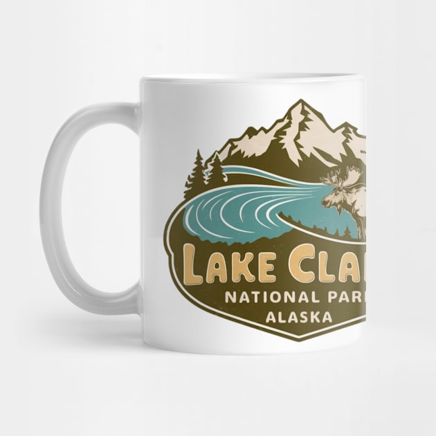Lake Clark National Park Vintage Emblem by Perspektiva